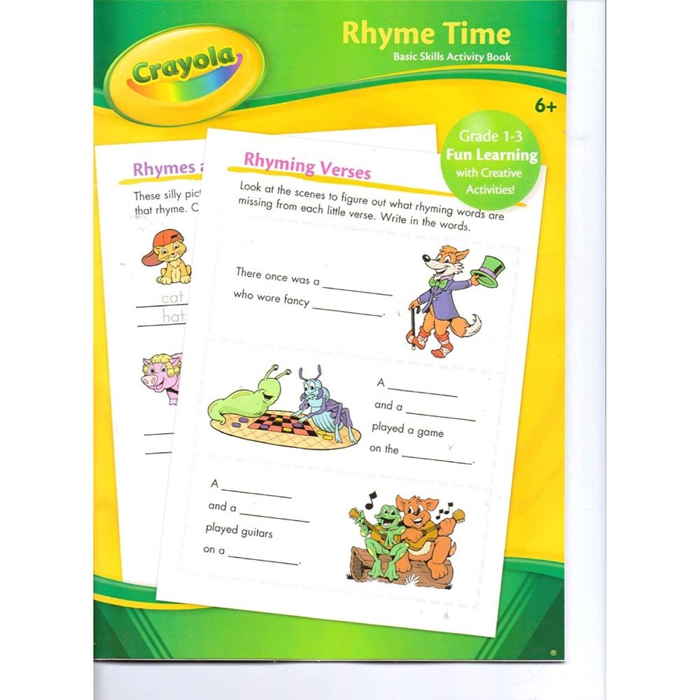 Crayola Rhyme Time Basic Skills Activity Book